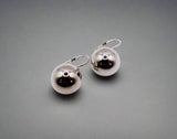 Italian Silver Sphere Earwire Earrings