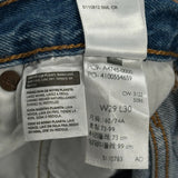 501 Levis Double Knee Jeans - 30W 30L Blue Denim