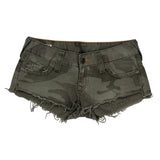 True Religion Denim Shorts - 32W US 4 Camo Cotton