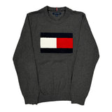 Tommy Hilfiger Sweater - Large Gray Cotton