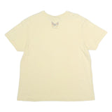 NORTHERN REFLECTIONS Womens Cream Butterfly Graphic T-Shirt L Short Sleeve Crew