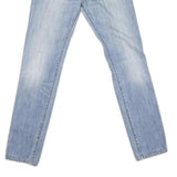 CARHARTT Mens Slim Light Blue Denim Jeans W29 L32 Zip Closure Cotton Blend