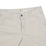 CARHARTT Womens Shorts Beige Casual Relaxed Fit M W32 Cotton Blend Workwear