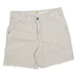 CARHARTT Womens Shorts Beige Casual Relaxed Fit M W32 Cotton Blend Workwear