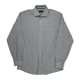 Tommy Hilfiger Striped Shirt - Medium Blue Cotton