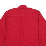 CHAPS RALPH LAUREN Mens Red Button Down Shirt L Classic Cotton Casual