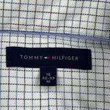 Tommy Hilfiger Checked Shirt - Medium White Cotton