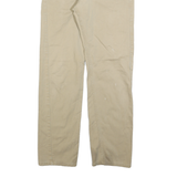 LEVI'S Mens Cotton Beige Regular Straight Trousers W31 L29 Casual Zip Closure