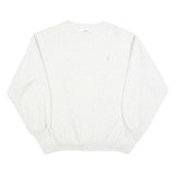 TORERO Mens White Cotton Blend Crew Neck M Classic Sweatshirt Pullover