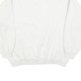 TORERO Mens White Cotton Blend Crew Neck M Classic Sweatshirt Pullover