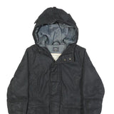 G-STAR Womens Black Cotton Hooded Jacket S Woven Casual Urban Style Zip Up