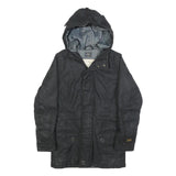 G-STAR Womens Black Cotton Hooded Jacket S Woven Casual Urban Style Zip Up