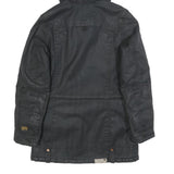 G-STAR Womens Black Cotton Hooded Jacket S Woven Casual Urban Style Zip Up