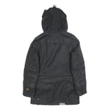 G-STAR Womens Black Cotton Hooded Jacket S Woven Casual Urban Style Zip Up