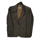 Aquascutum Checked Blazer - Large Multicoloured Wool