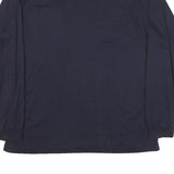 DICKIES Mens Navy Blue Long Sleeve Crew Neck T-Shirt XL Cotton Blend Workwear