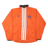ADIDAS Mens Orange Nylon Zip Jacket L Boston Marathon 1999 Sports Windbreaker