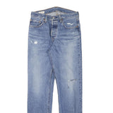LEVI'S 501 Womens Regular Fit Straight Denim Light W28 L31 Button Cotton Blend