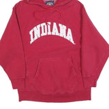 STEVE & BARRYS Mens Red Indiana Pullover Hoodie S Cotton Blend Casual