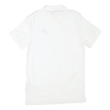 NIKE Mens White Short Sleeve Plain S Polo Shirt Cotton Blend Classic