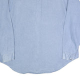 PRO EDGE Mens Blue Denim Shirt 2XL Cotton Long Sleeve Casual Button Closure