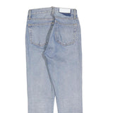 RE/DONE Womens Jeans Blue Regular Straight Denim Light W27 L27 Button Closure