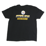 NFL Mens Black Steelers Football Graphic T-Shirt XL Short Sleeve Crew Neck