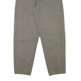 HIS Womens Cotton Blend Khaki Relaxed Tapered Trousers W26 L27 Casual Fit Zip