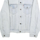 LEVI'S Mens Blue Denim Jacket M Cotton Classic Button Closure Casual Outerwear