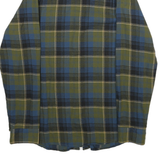 LEE Mens Blue & Green Check Shirt M Casual Cotton Long Sleeve Button Closure