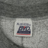 Made In USA 90S Blank Bvd Sweatshirt - XL Grey Cotton Blend