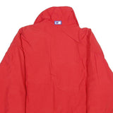 CB SPORTS Mens Red Down Jacket L Zip Plain Winter Casual Lightweight Outdoor