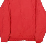 CB SPORTS Mens Red Down Jacket L Zip Plain Winter Casual Lightweight Outdoor