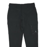 AIR JORDAN Womens Black Polyester Blend Regular Cargo Trousers W34 L28