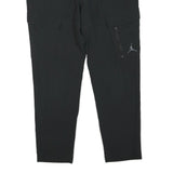 AIR JORDAN Womens Black Polyester Blend Regular Cargo Trousers W34 L28