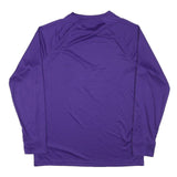 NBA Mens Purple & Yellow Los Angeles Lakers Long Sleeve Crew Neck Graphic