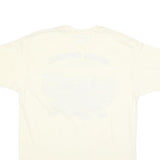 HANES Mens Cream Montana Centennial Graphic T-Shirt XL Short Sleeve Crew Neck