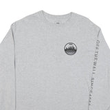 VANS Mens Grey Long Sleeve Crew Neck Graphic T-Shirt L Cotton Blend