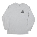 VANS Mens Grey Long Sleeve Crew Neck Graphic T-Shirt L Cotton Blend