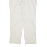 LAUREN RALPH LAUREN Womens Cotton Blend White Regular Straight Trousers W34 L30