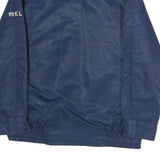 BONAVITT Womens Navy Blue Button Closure Jacket Polyester M Plain Casual Sports