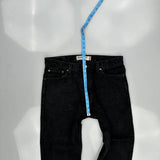 505 Levis Jeans - 36W 30L Black Cotton