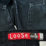 Silver Tab Levis Loose Jeans - 28W 32L Dark Wash Cotton
