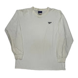 Reebok Long Sleeve T-Shirt - XL White Cotton
