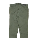 CALVIN KLEIN JEANS Womens Regular Fit Skinny Green Denim W30 L26 Zip Cotton