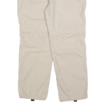 TREVOLUTION Mens Regular Fit Beige Polyester Blend Zip Trousers W34 L30