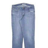 LEVI'S Womens Slim Blue Denim Slim Jeans Cotton Blend W32 L32 Classic Zip