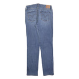 LEVI'S Womens Slim Blue Denim Slim Jeans Cotton Blend W32 L32 Classic Zip