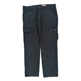 Wrangler Cargo Pants - 38W 32L Black Cotton