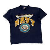 United States Navy Signal Single Stitch T-Shirt - XL Navy Cotton
